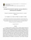 Research paper thumbnail of Estrategias de presentación de espárragos (Asparagus officinalis L.): preferencias de los consumidores