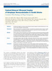 Research paper thumbnail of Contrast-Enhanced Ultrasound Imaging of Intraplaque Neovascularization in Carotid Arteries