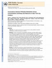 Research paper thumbnail of Associations between phthalate metabolite urinary concentrations and body size measures in New York City children