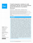 Research paper thumbnail of Cranial ontogenetic variation in early saurischians and the role of heterochrony in the diversification of predatory dinosaurs