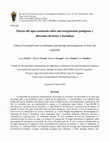 Research paper thumbnail of Efectos del agua ozonizada sobre microorganismos patógenos y alterantes de frutas y hortalizas