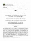 Research paper thumbnail of Influencia del proceso de liofilización en la estabilidad microbiológica del yogur