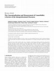 Research paper thumbnail of The Conceptualization and Measurement of Comorbidity: A Review of the Interprofessional Discourse