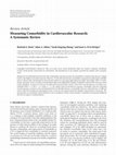 Research paper thumbnail of Measuring Comorbidity in Cardiovascular Research: A Systematic Review