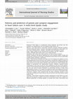 Research paper thumbnail of Patterns and predictors of patient and caregiver engagement in heart failure care: A multi-level dyadic study