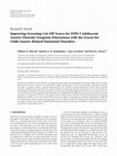 Research paper thumbnail of Improving Screening Cut-Off Scores for DSM-5 Adolescent Anxiety Disorder Symptom Dimensions with the Screen for Child Anxiety Related Emotional Disorders