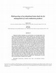 Research paper thumbnail of Hydrogeology of an abandoned mine-land site for management of coal-combustion products