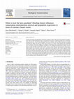 Research paper thumbnail of When is local the best paradigm? Breeding history influences conservation reintroduction survival and population trajectories in times of extreme climate events