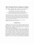 Research paper thumbnail of Effect of Energetic Electron Irradiation on Graphene