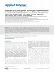 Research paper thumbnail of Comparison of the initial reactant structure and crosslinked network of poly(dimethyl siloxane) membranes from different macromonomers