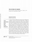 Research paper thumbnail of “The Future of Europe: Susan Sontag’s Sarajevo Publication, Papers, and Production of Waiting for Godot.” Interventions: International Journal of Postcolonial Studies.