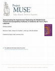 Research paper thumbnail of “Approximating the Hypertextual, Replicating the Metafictional: Textual and Socio-Political Authority in Guillermo Del Toro’s Pan’s Labyrinth.” 