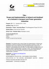 Research paper thumbnail of Scope and Implementation of ethanol and biodiesel as a biofuels in transport and Power generation Industries