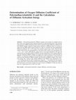 Research paper thumbnail of Determination of oxygen diffusion coefficient of poly(methacrylonitrile) II and the calculation of diffusion activation energy