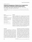 Research paper thumbnail of Long-term consequences of domino liver transplantation using familial amyloidotic polyneuropathy grafts