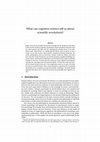 Research paper thumbnail of What can cognitive science tell us about scientific revolutions?