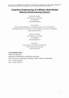 Research paper thumbnail of Cognitive engineering of a military multi-modal memory restructuring system