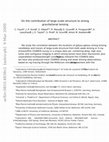 Research paper thumbnail of ON THE CONTRIBUTION OF LARGE-SCALE STRUCTURE TO STRONG GRAVITATIONAL LENSING