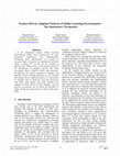 Research paper thumbnail of Feature-Driven Adoption Patterns of Online Learning Environments -- The Instructors' Perspective