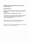 Research paper thumbnail of Prediction of roof collapse of rectangular underground openings using two forms of the Mohr-Coulomb failure criterion