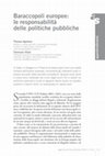 Research paper thumbnail of Baraccopoli europee:  le responsabilità  delle politiche pubbliche