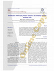 Research paper thumbnail of Identification of the solid phase in relation to the solubility of nickel in alluvial soils