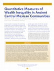 Research paper thumbnail of Quantitative Measures of Wealth Inequality in Ancient Central Mexican Communities