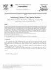 Research paper thumbnail of Optimization Criteria of Plane Lapping Machines