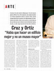 Research paper thumbnail of Entrevista a Cruz y Ortiz [Rijksmuseum]