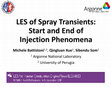 Research paper thumbnail of LES of spray transients: start and end of injection phenomena