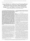 Research paper thumbnail of Linear Models for Airborne-Laser-Scanning-Based Operational Forest Inventory With Small Field Sample Size and Highly Correlated LiDAR Data