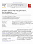 Research paper thumbnail of A conceptual discussion of lesson study from a micro-political perspective: Implications for teacher development and pupil learning