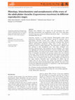 Research paper thumbnail of Histology, histochemistry and morphometry of the ovary of the adult plains viscacha ( Lagostomus maximus ) in different reproductive stages