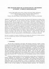 Research paper thumbnail of The Changing Role Of Accountants In A Transition Economy Â€“Evidence From Romania