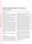 Research paper thumbnail of The effects of a whole grain-enriched hypocaloric diet on cardiovascular disease risk factors in men and women with metabolic syndrome