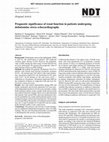 Research paper thumbnail of Prognostic significance of renal function in patients undergoing dobutamine stress echocardiography