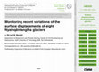 Research paper thumbnail of Monitoring recent variations of the surface displacements of eight Nyainqêntanglha glaciers