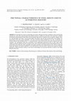 Research paper thumbnail of Frictional characteristics of steel sheets used in automotive industry