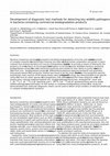 Research paper thumbnail of Development of diagnostic test methods for detecting key wildlife pathogens in bacteria-containing commercial biodegradation products