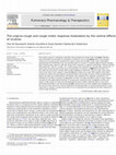 Research paper thumbnail of The urge-to-cough and cough motor response modulation by the central effects of nicotine