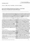 Research paper thumbnail of Use of the Global Positioning System in the Field Recovery of Scattered Human Remains