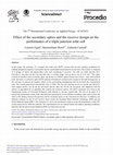 Research paper thumbnail of Effect of the Secondary Optics and the Receiver Design on the Performance of a Triple Junction Solar Cell