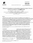 Research paper thumbnail of Effects of nimodipine on extracellular dopamine levels in the rat nucleus accumbens in ethanol withdrawal