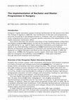 Research paper thumbnail of The Implementation of Bachelor and Master Programmes in Hungary