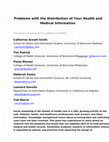 Research paper thumbnail of Problems with the distribution of your health and medical information