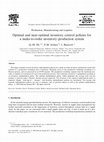 Research paper thumbnail of Optimal and near-optimal inventory control policies for a make-to-order inventory–production system