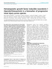 Research paper thumbnail of Hematopoietic growth factor inducible neurokinin-1 (Gpnmb/Osteoactivin) is a biomarker of progressive renal injury across species