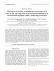 Research paper thumbnail of The Effect of Atrazine Administered by Gavage or in Diet on the LH Surge and Reproductive Performance in Intact Female Sprague-Dawley and Long Evans Rats