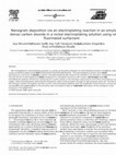 Research paper thumbnail of Nanograin deposition via an electroplating reaction in an emulsion of dense carbon dioxide in a nickel electroplating solution using nonionic fluorinated surfactant