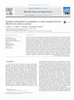 Research paper thumbnail of Hydrogen embrittlement susceptibility of a weld simulated X70 heat affected zone under H2 pressure